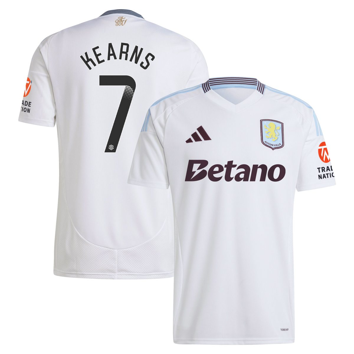 Aston Villa aston villa wsl away shirt 2024-25 with kearns 7 printing Collection | AVFC Jerseys & Fan Gear