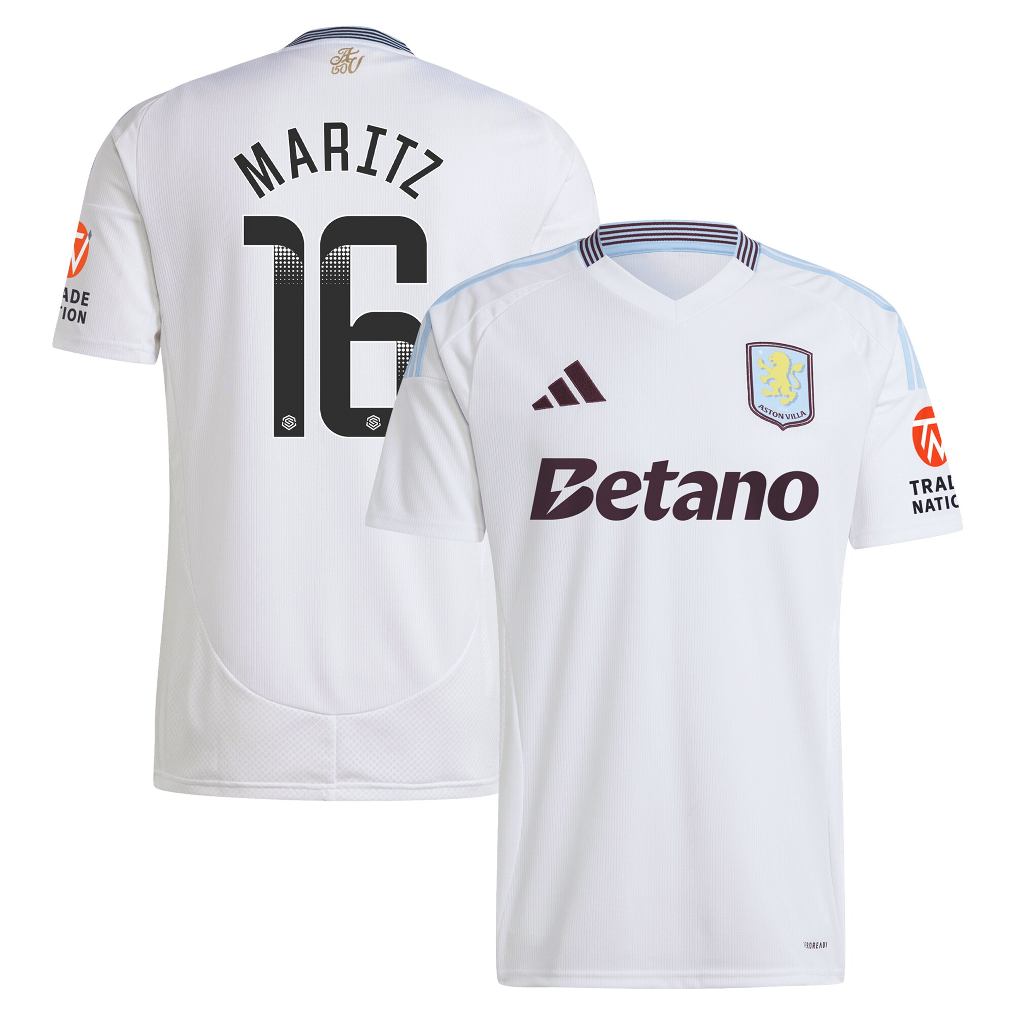 Aston Villa aston villa wsl away shirt 2024-25 with maritz 16 printing Collection | AVFC Jerseys & Fan Gear