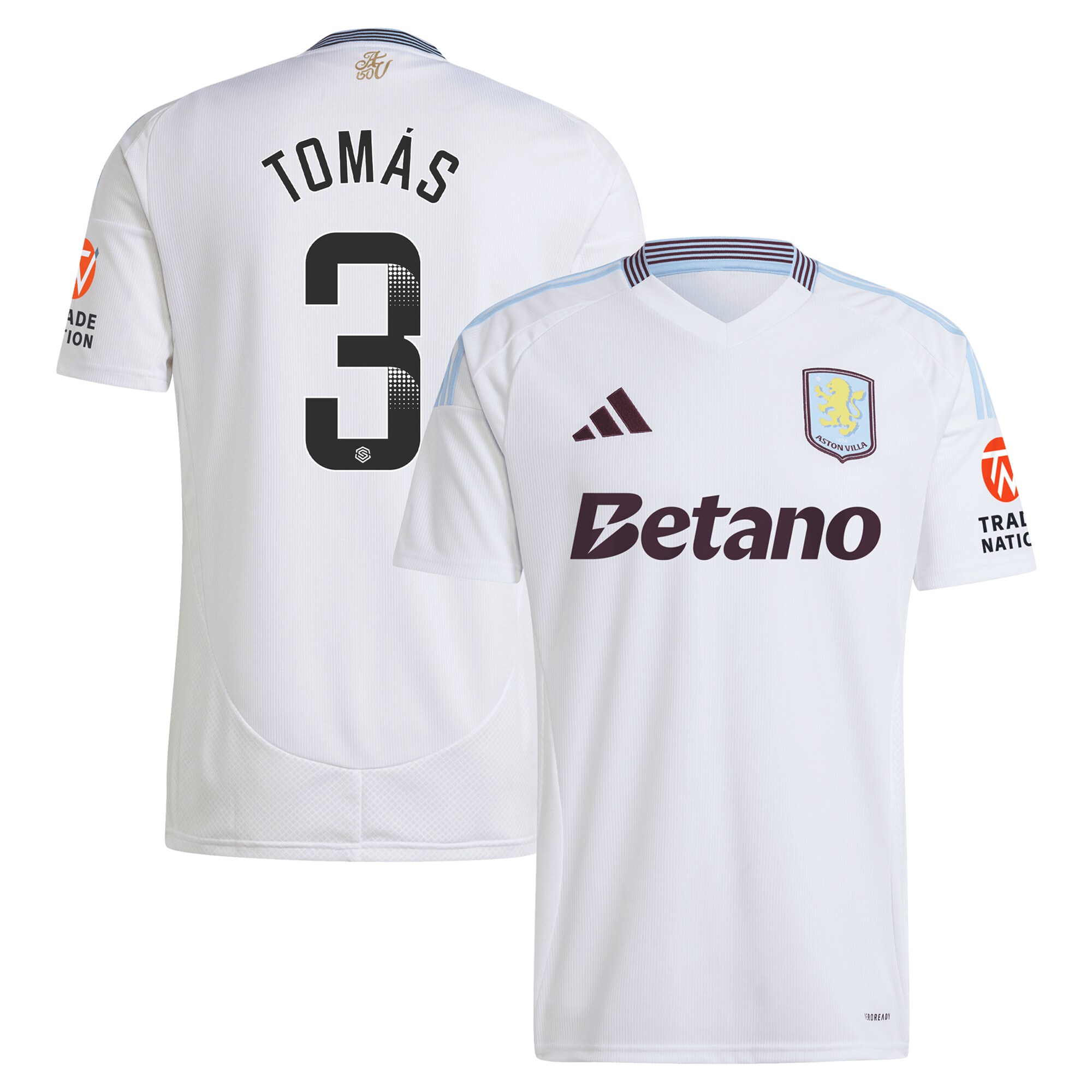 Aston Villa aston villa wsl away shirt 2024-25 with tomás 3 printing Collection | AVFC Jerseys & Fan Gear
