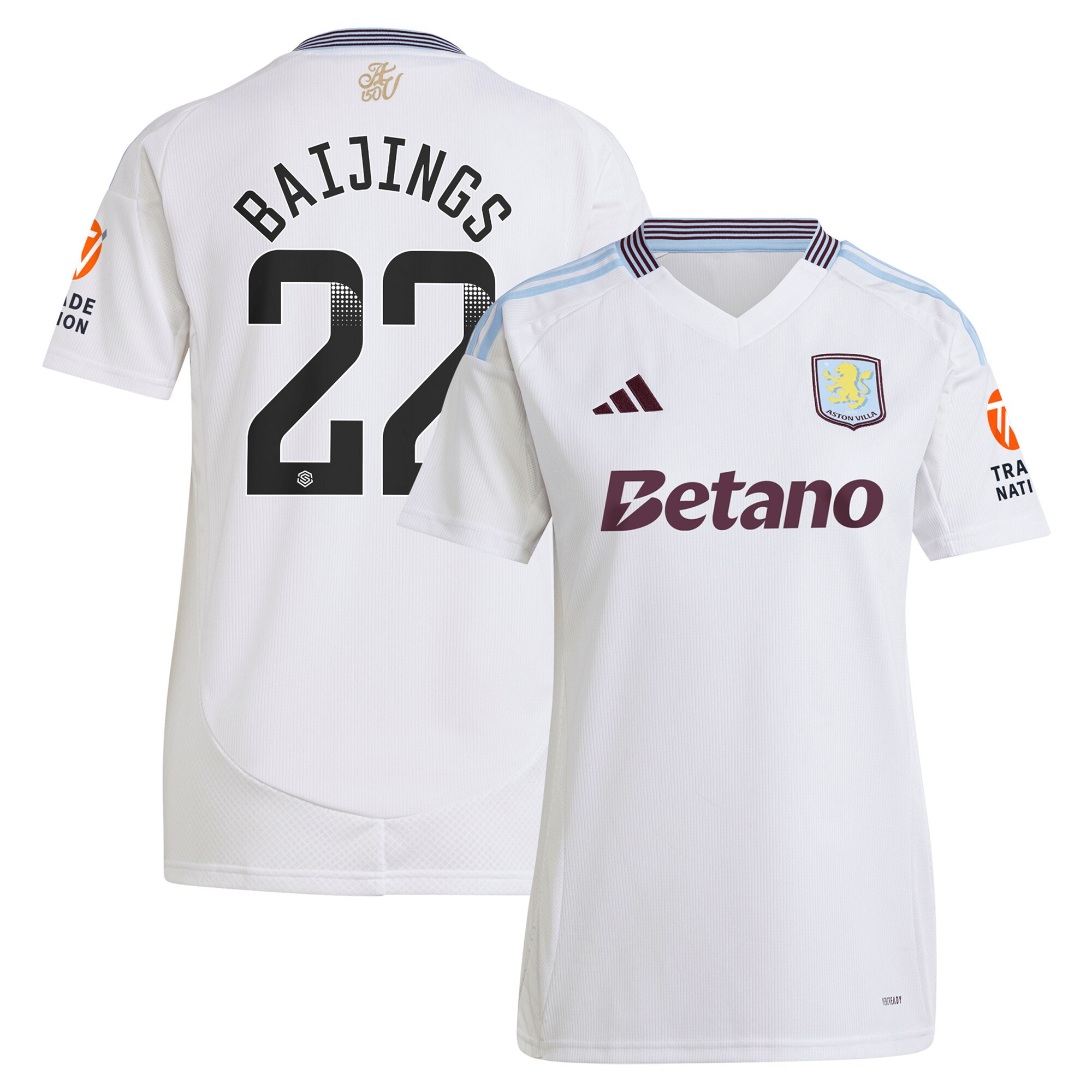 Aston Villa aston villa wsl away shirt 2024-25 – womens with baijings 22 printing Collection | AVFC Jerseys & Fan Gear