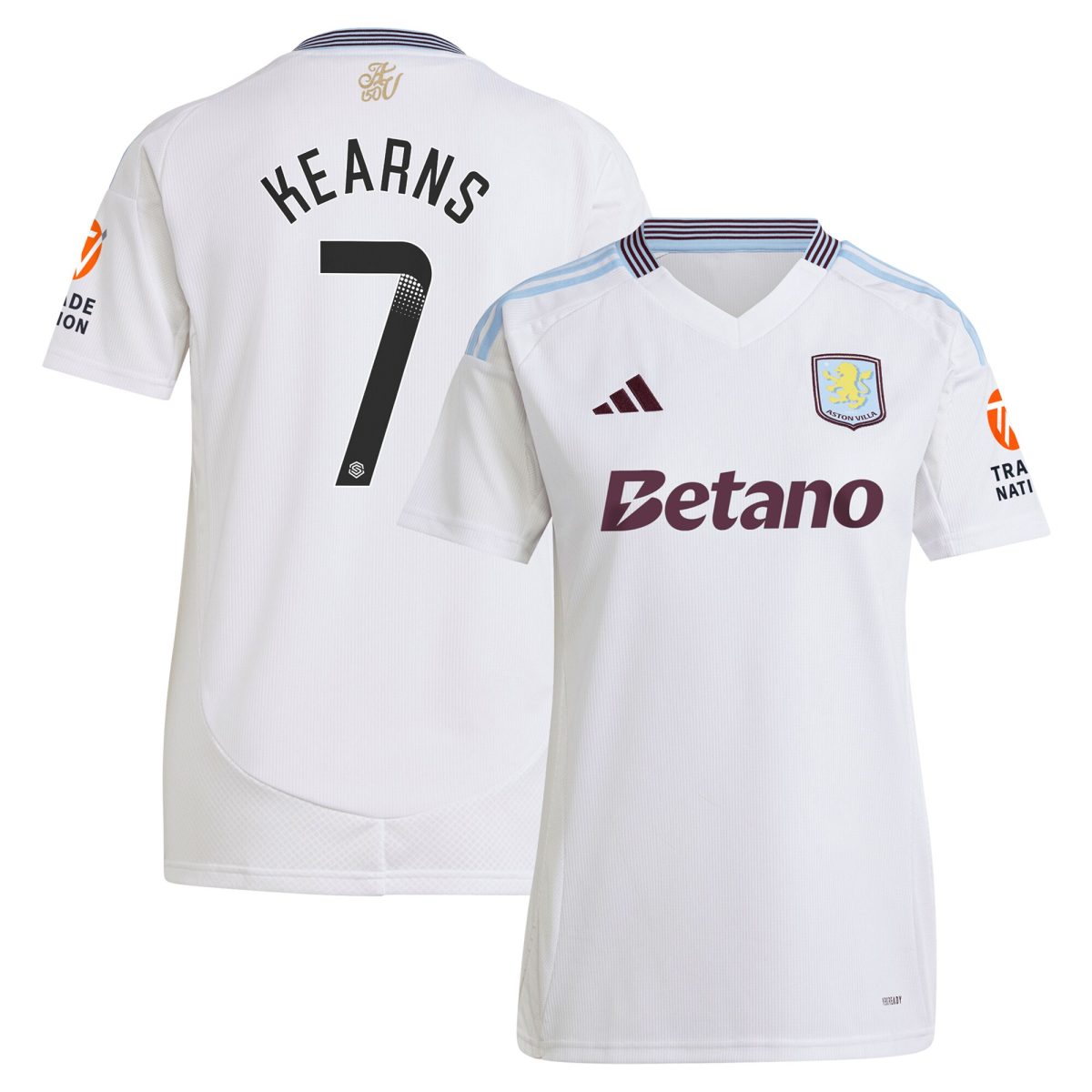 Aston Villa aston villa wsl away shirt 2024-25 – womens with kearns 7 printing Collection | AVFC Jerseys & Fan Gear