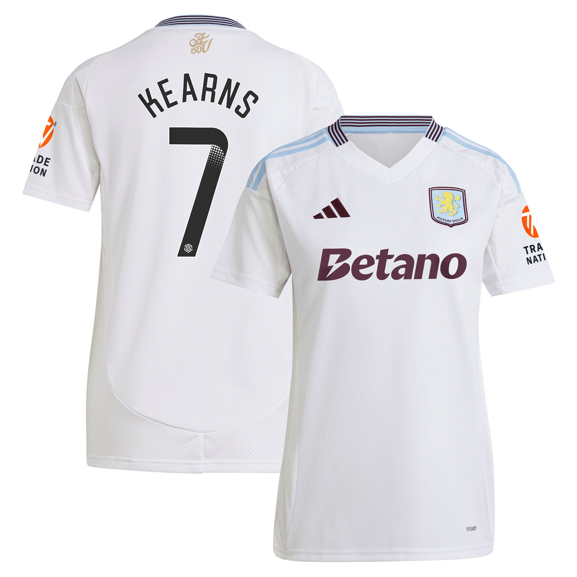 Aston Villa aston villa wsl away shirt 2024-25 – womens with kearns 7 printing Collection | AVFC Jerseys & Fan Gear
