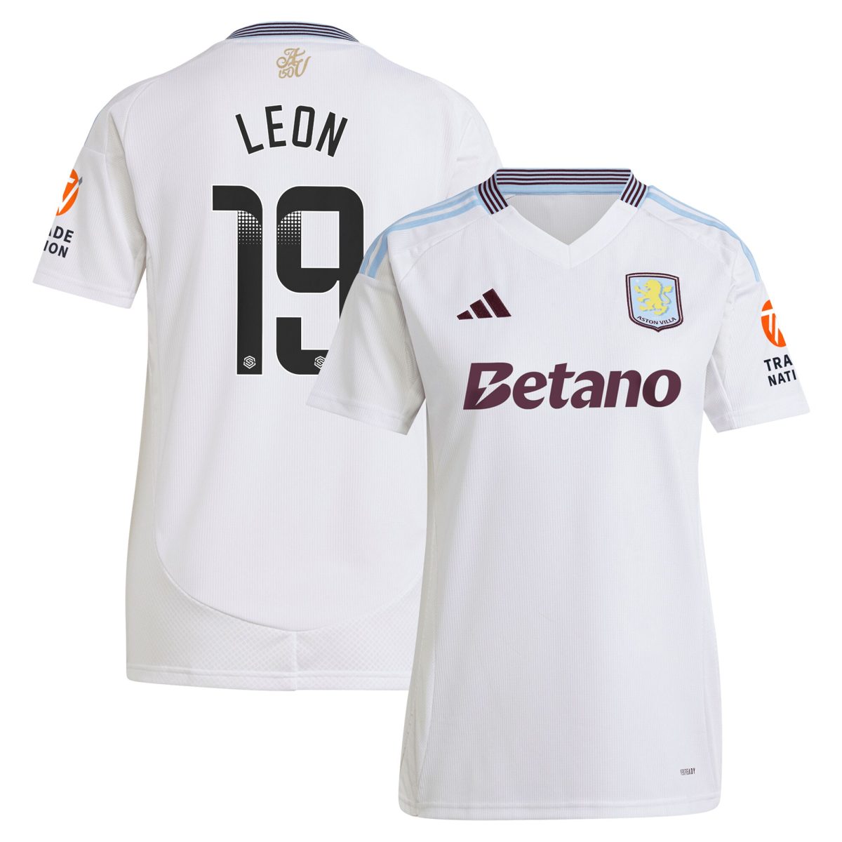 Aston Villa aston villa wsl away shirt 2024-25 – womens with leon 19 printing Collection | AVFC Jerseys & Fan Gear