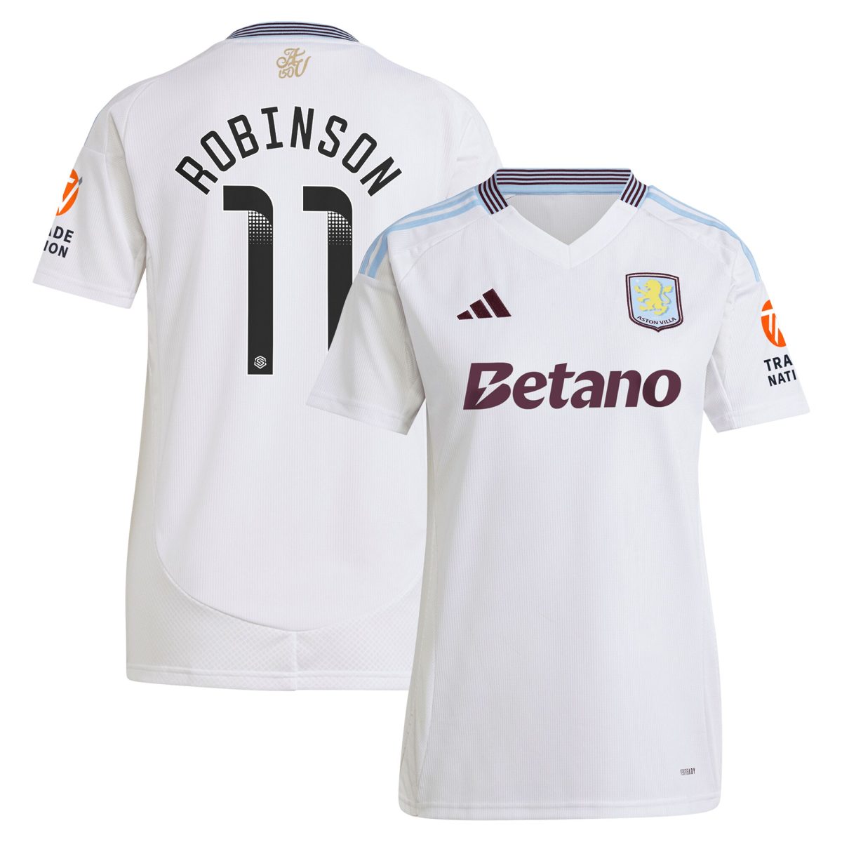 Aston Villa aston villa wsl away shirt 2024-25 – womens with robinson 11 printing Collection | AVFC Jerseys & Fan Gear