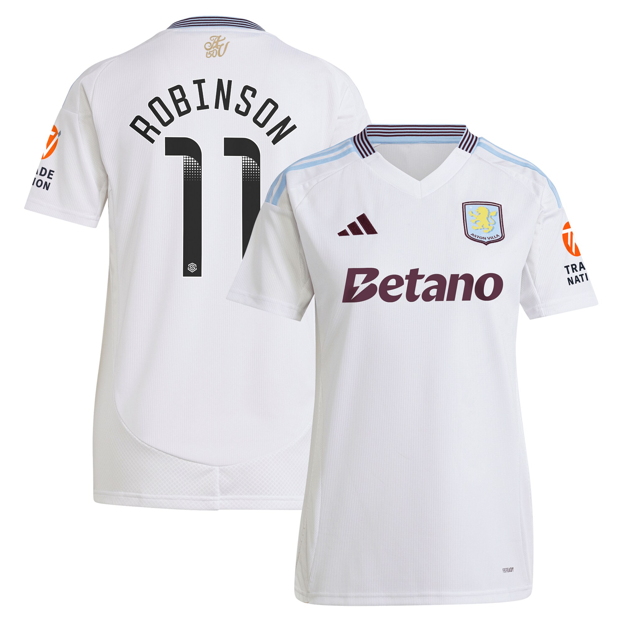 Aston Villa aston villa wsl away shirt 2024-25 – womens with robinson 11 printing Collection | AVFC Jerseys & Fan Gear
